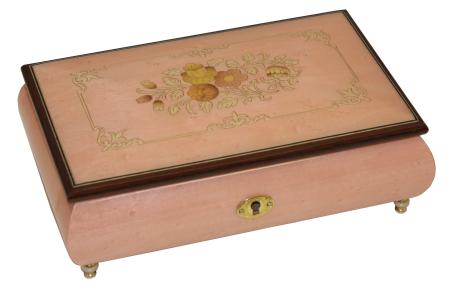 Nr.70CF08 Intarsien Blumen Rosa-Lila